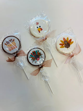 Thanksgiving Nonpareils Lollipops