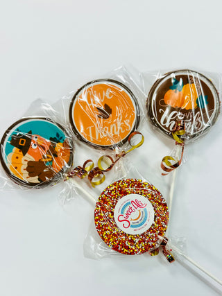Thanksgiving Nonpareils Lollipops