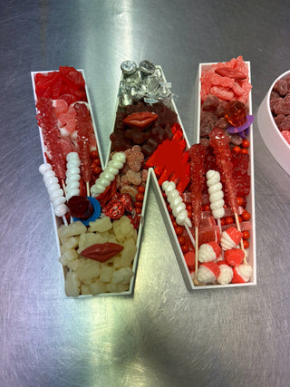 Candy filled letters