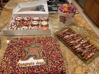 College Krispie Cake