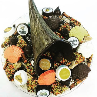 Cornucopia centerpiece platters